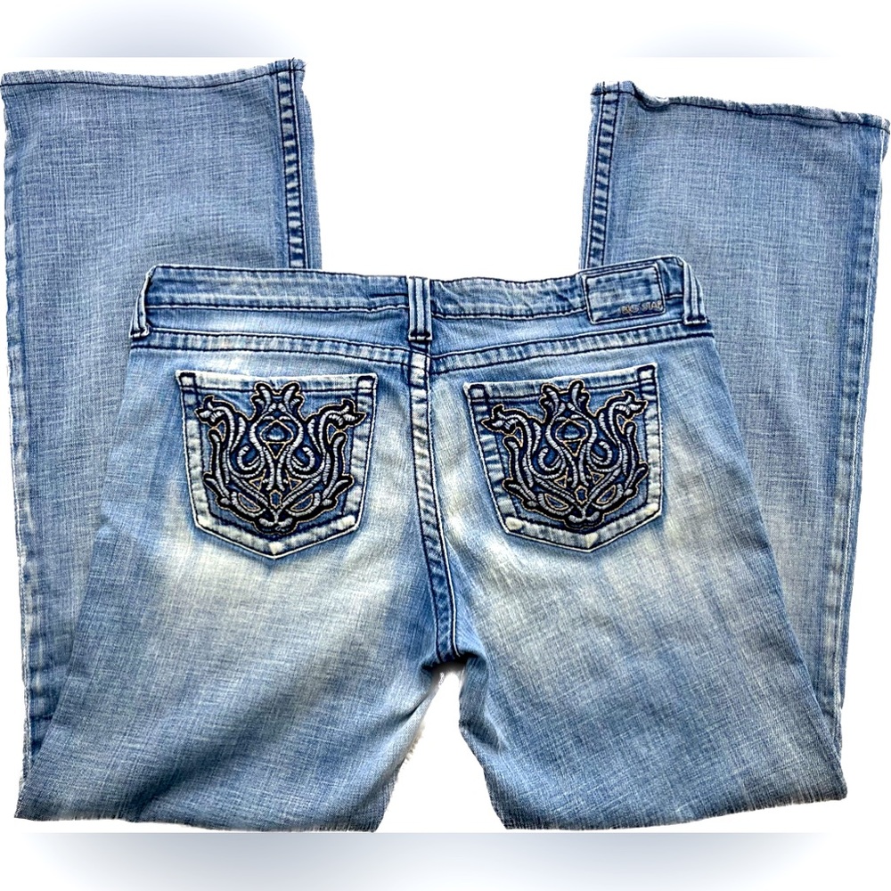 Big Star Jeans, 36XL Casey Flare Bootcut, Embroidered Pockets, Womens